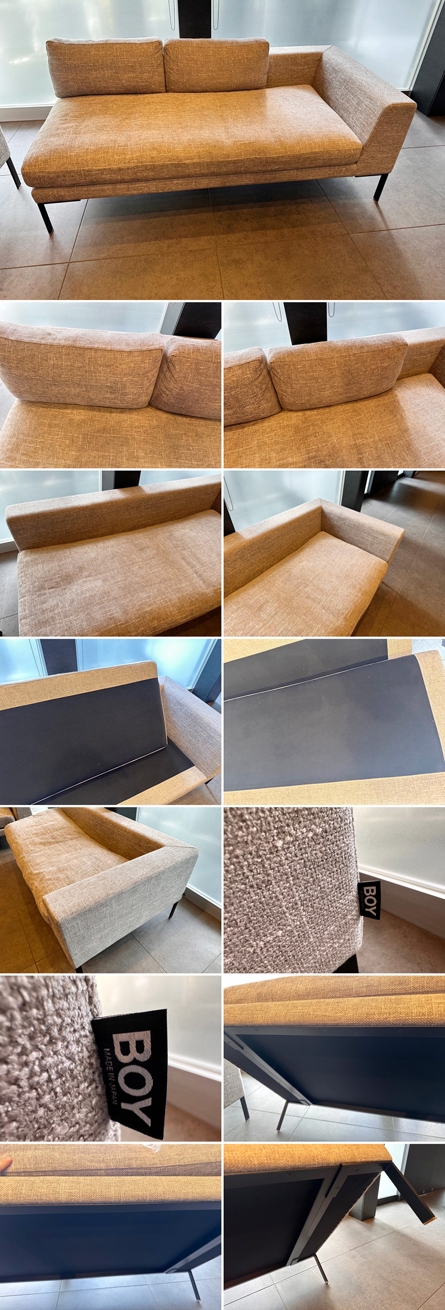 家具WD■27431■中村工芸　BOY　2Pソファ　ファブリック　W1600×D800×H570■展示品/取り外し品/中古品