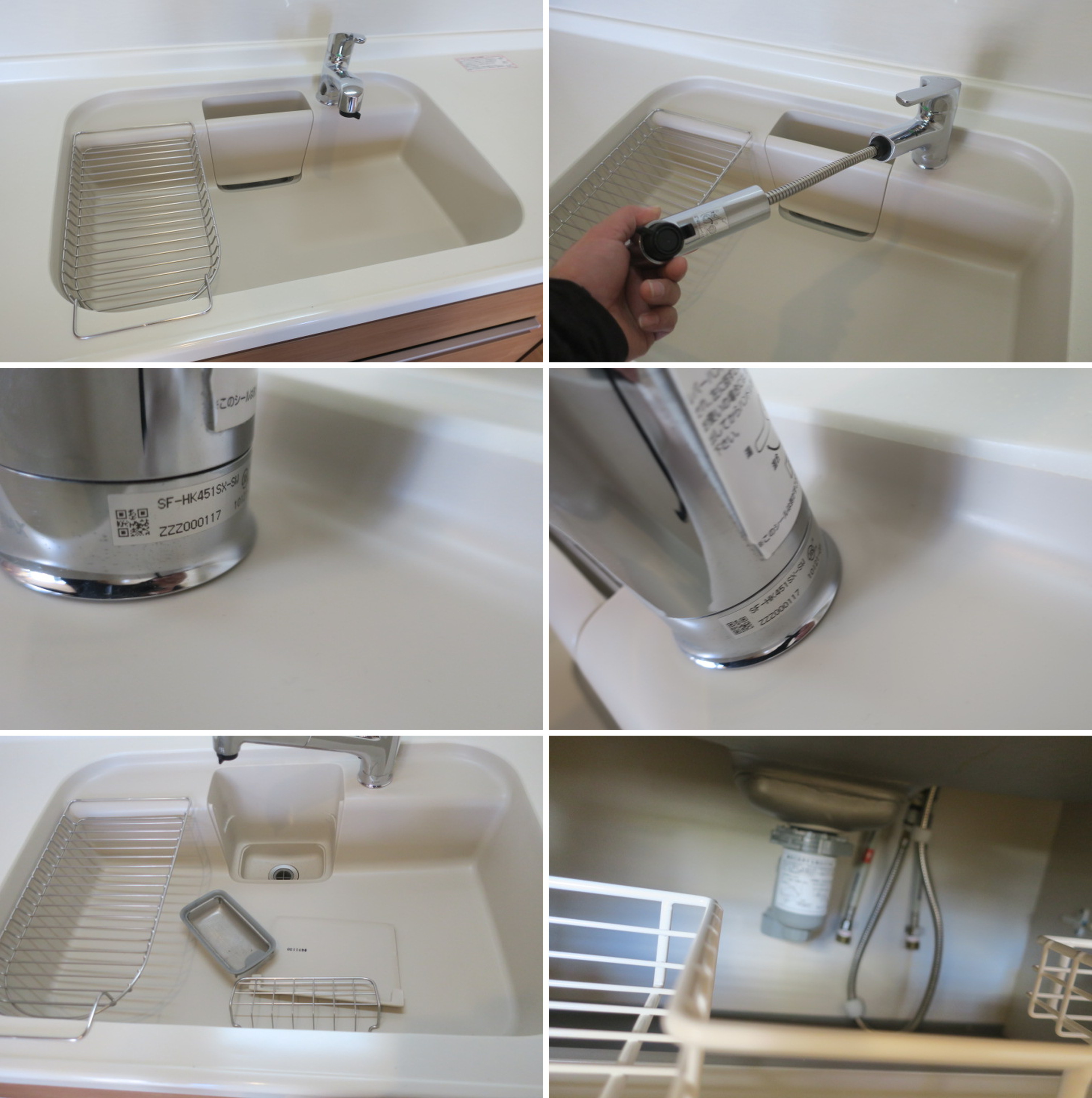 訳アリ特価◇511047■サンウェーブ　L型　キッチン　2100×1960　2010年式　人造大理石天板（樹脂系）■展示品/取外し品/未使用品/千葉出荷